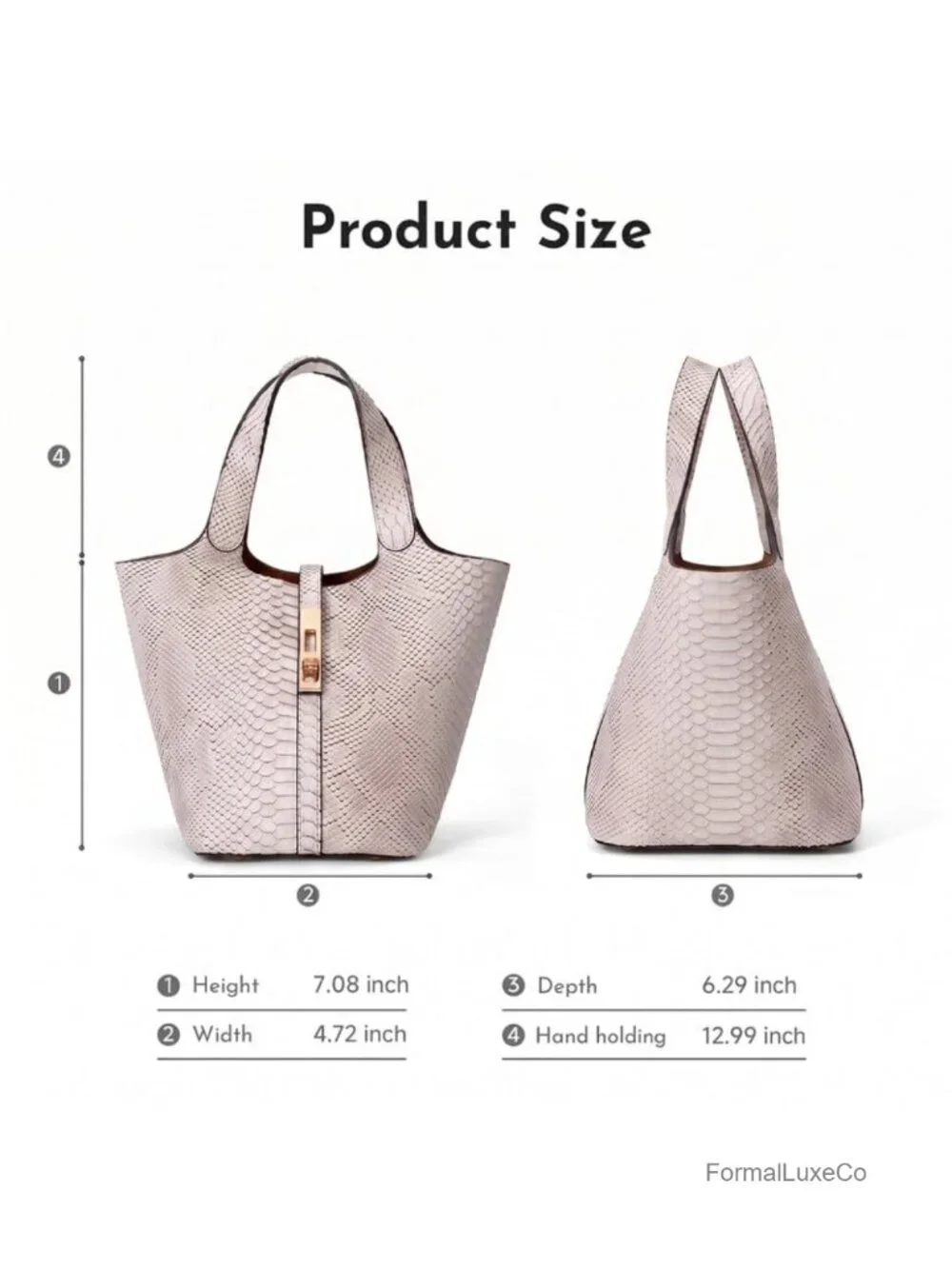 Women Crocodile Pattern Faux Leather Satchel Handbag Tote with Detachable Clutch